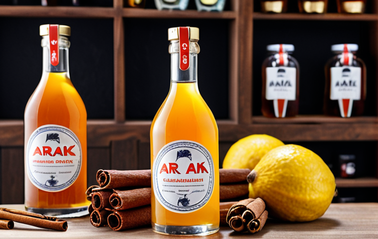 **Image Prompt:** A modern, brightly lit Instagram post showcasing homemade *arak* (liquor) in decorative glass bottles, featuring exotic local flavors like rambutan and *cempedak*. The background includes aesthetically arranged ingredients such as star anise, cinnamon sticks, and honey. A small business logo or watermark is subtly placed on the bottle labels. The overall tone is artisanal and trendy, targeting craft beverage enthusiasts in Malaysia.